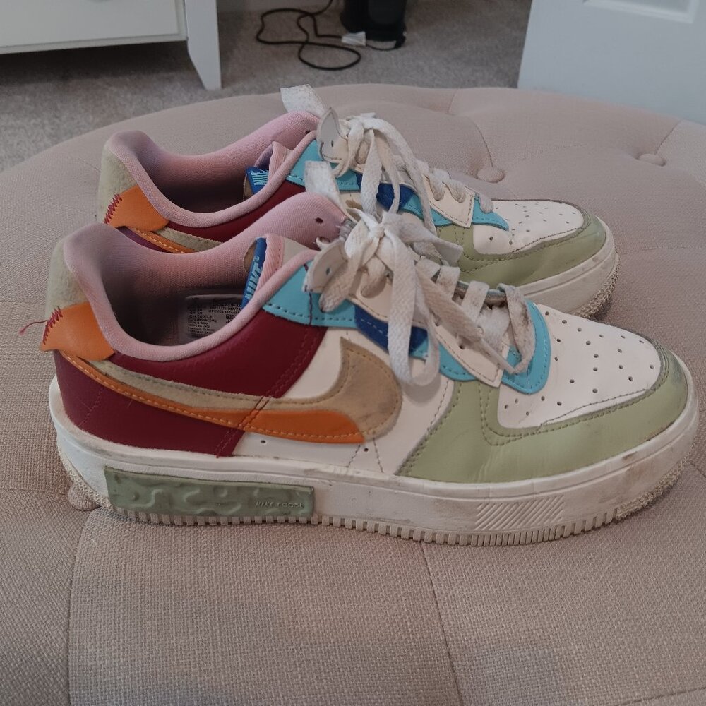 Womans Nike Air Force 1 Fontanka " St. Petersburg Raves " Size 9 - Picture 2 of 10